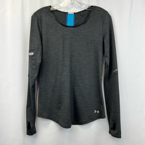 Under Armour Womens Active Top Shirt Multicolor Long Sleeve Thumb Holes Small - Picture 1 of 12